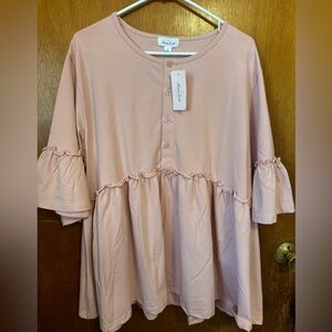 Marie Nicole Clothing 3X Babydoll Top